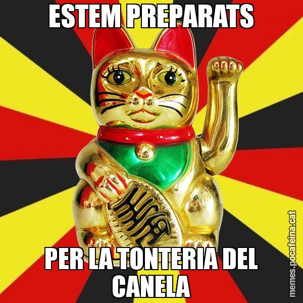 ESTEM PREPARATS PER LA TONTERIA DEL CANELA - El Gat de la Cup - 27S