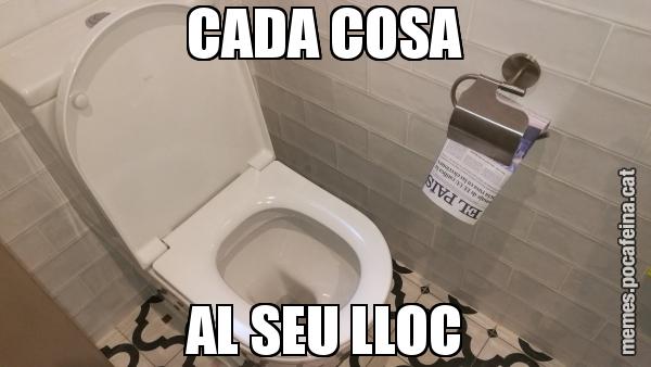CADA COSA AL SEU LLOC