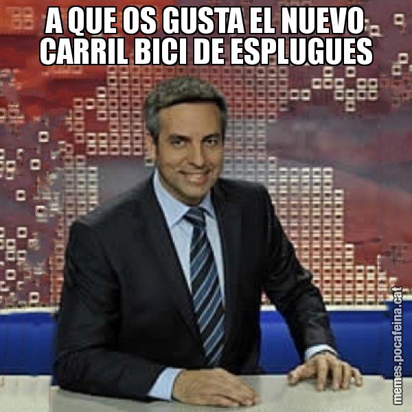 A QUE OS GUSTA EL NUEVO CARRIL BICI DE ESPLUGUES - Trollicer