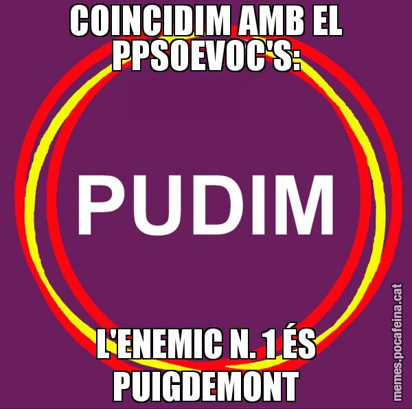 COINCIDIM AMB EL PPSOEVOC'S: L'ENEMIC N. 1 ÉS PUIGDEMONT
