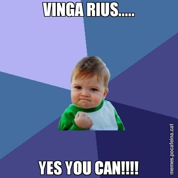 VINGA RIUS..... YES YOU CAN!!!! - Success Kid