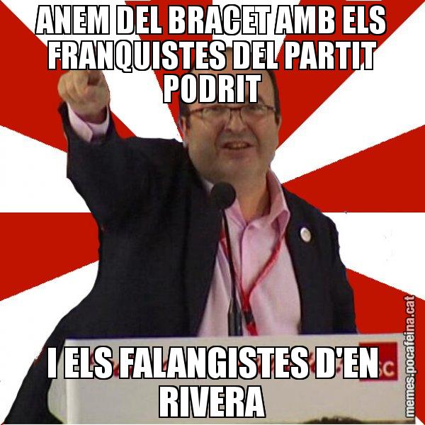 ANEM DEL BRACET AMB ELS FRANQUISTES DEL PARTIT PODRIT I ELS FALANGISTES D'EN RIVERA - Miquel Iceta