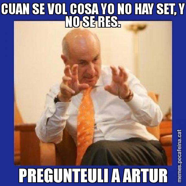 CUAN SE VOL COSA YO NO HAY SET, Y NO SE RES. PREGUNTEULI A ARTUR - Duran i Lleida