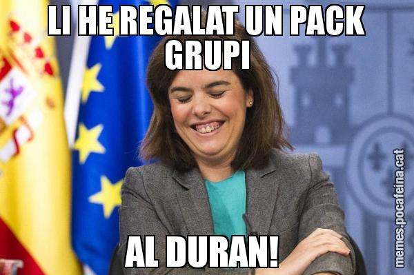 LI HE REGALAT UN PACK GRUPI AL DURAN!