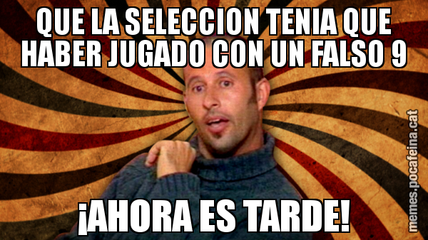 QUE LA SELECCION TENIA QUE HABER JUGADO CON UN FALSO 9 ¡AHORA ES TARDE!