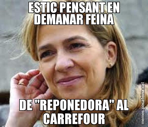 ESTIC PENSANT EN DEMANAR FEINA DE "REPONEDORA" AL CARREFOUR