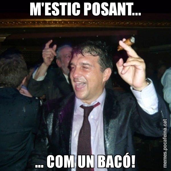 M'ESTIC POSANT... ... COM UN BACÓ! - Laporta de Festa