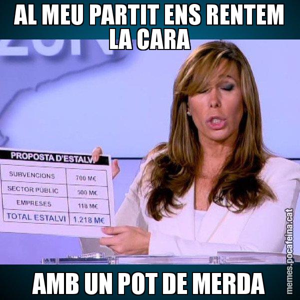 AL MEU PARTIT ENS RENTEM LA CARA AMB UN POT DE MERDA - Alícia Paper i Suma