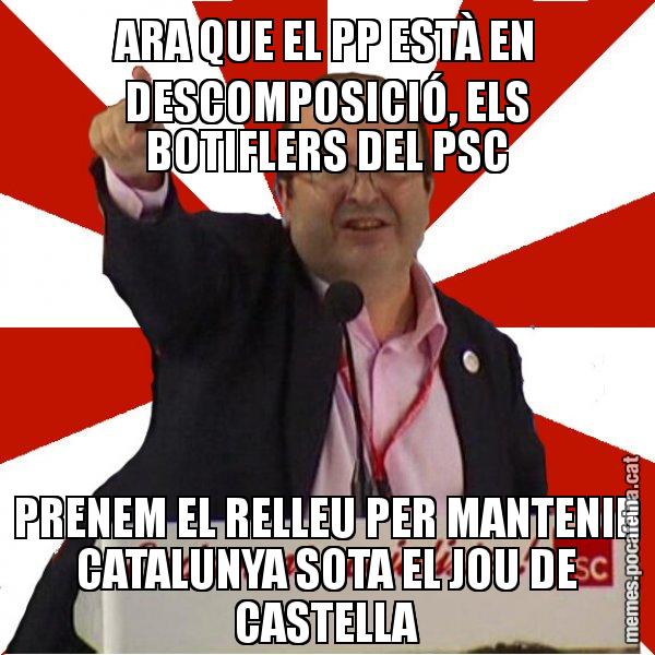 ARA QUE EL PP ESTÀ EN DESCOMPOSICIÓ, ELS BOTIFLERS DEL PSC PRENEM EL RELLEU PER MANTENIR CATALUNYA SOTA EL JOU DE CASTELLA - Miquel Iceta