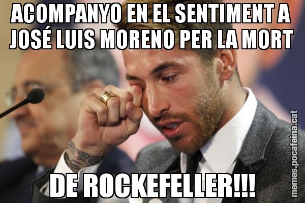 ACOMPANYO EN EL SENTIMENT A JOSÉ LUIS MORENO PER LA MORT DE ROCKEFELLER!!!