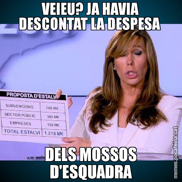 VEIEU? JA HAVIA DESCONTAT LA DESPESA  DELS MOSSOS D'ESQUADRA - Alícia Paper i Suma