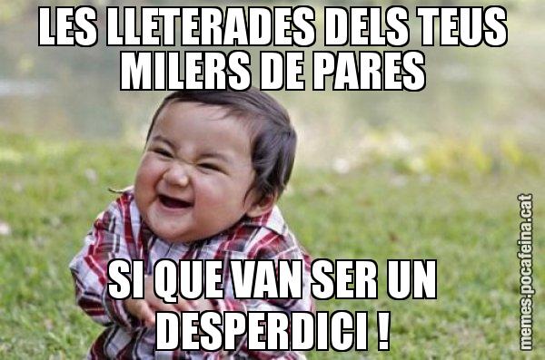 LES LLETERADES DELS TEUS MILERS DE PARES SI QUE VAN SER UN DESPERDICI ! - El diabòlic nen asiàtic