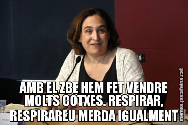 AMB EL ZBE HEM FET VENDRE MOLTS COTXES. RESPIRAR, RESPIRAREU MERDA IGUALMENT