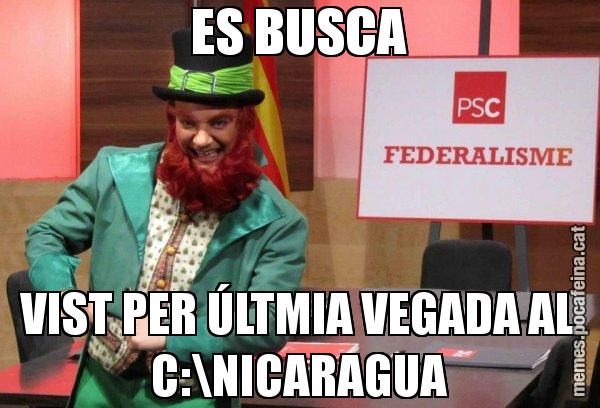 ES BUSCA VIST PER ÚLTMIA VEGADA AL C:NICARAGUA - Follet del federalisme