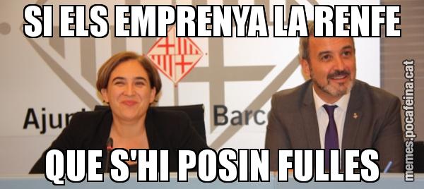 SI ELS EMPRENYA LA RENFE QUE S'HI POSIN FULLES