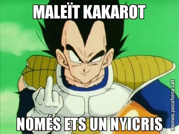 MALEÏT KAKAROT NOMÉS ETS UN NYICRIS - Vegeta