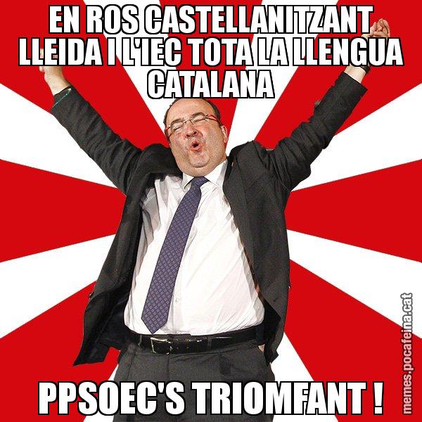 EN ROS CASTELLANITZANT LLEIDA I L'IEC TOTA LA LLENGUA CATALANA PPSOEC'S TRIOMFANT ! - Miquel Iceta - 27S