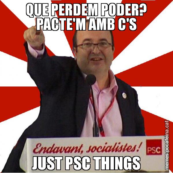 QUE PERDEM PODER? PACTE'M AMB C'S JUST PSC THINGS - Miquel Iceta
