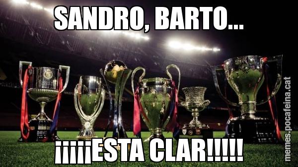 SANDRO, BARTO... ¡¡¡¡¡ESTA CLAR!!!!!