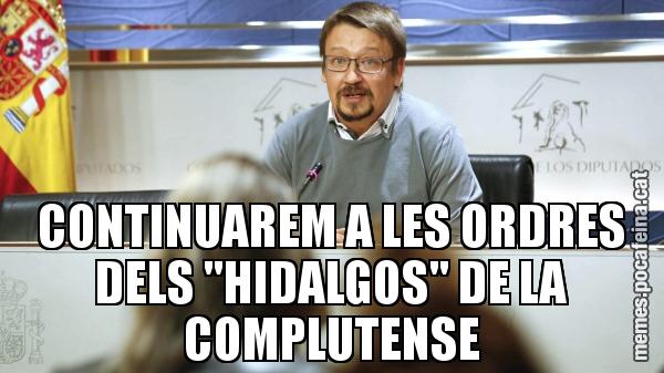 CONTINUAREM A LES ORDRES DELS "HIDALGOS" DE LA COMPLUTENSE