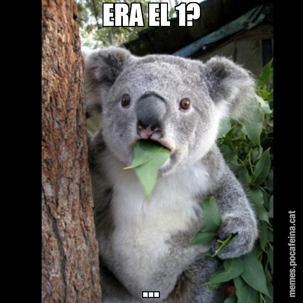 ERA EL 1? ... - Koala Cant Believe It