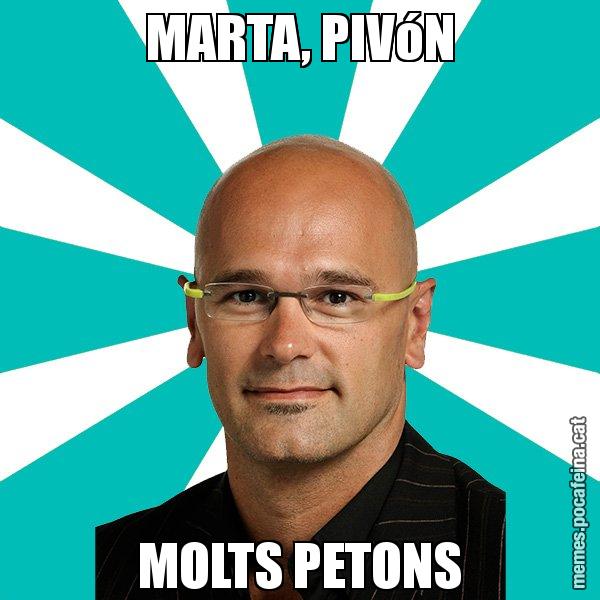 MARTA, PIVóN MOLTS PETONS - Raül Romeva - 27S