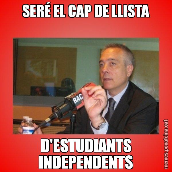 SERÉ EL CAP DE LLISTA D'ESTUDIANTS INDEPENDENTS - Pere Navarro Titoleta