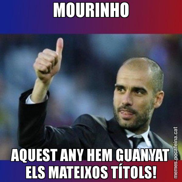 MOURINHO AQUEST ANY HEM GUANYAT ELS MATEIXOS TÍTOLS! - Pep Guardiola