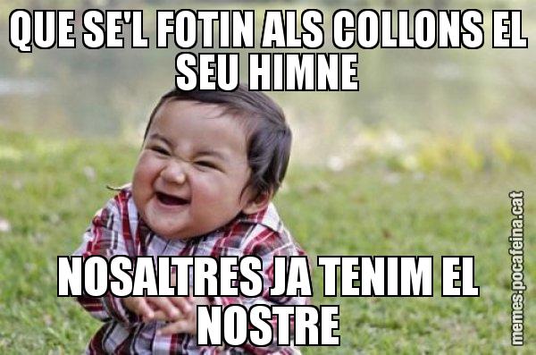 QUE SE'L FOTIN ALS COLLONS EL SEU HIMNE NOSALTRES JA TENIM EL NOSTRE - El diabòlic nen asiàtic