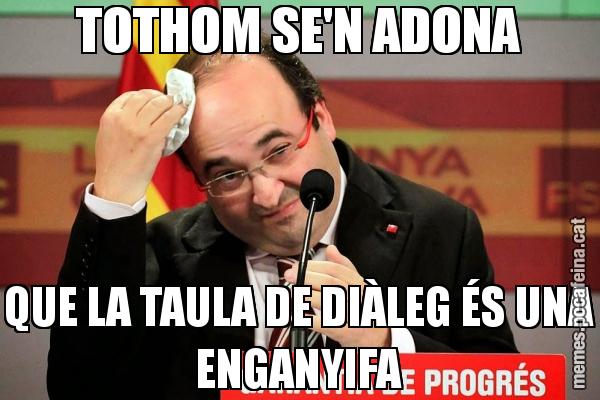 TOTHOM SE'N ADONA QUE LA TAULA DE DIÀLEG ÉS UNA ENGANYIFA