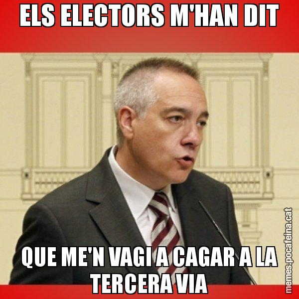 ELS ELECTORS M'HAN DIT QUE ME'N VAGI A CAGAR A LA TERCERA VIA - Pere Navarro