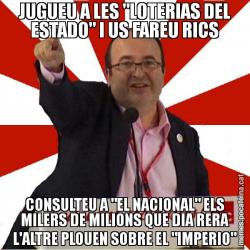 JUGUEU A LES "LOTERIAS DEL ESTADO" I US FAREU RICS CONSULTEU A "EL NACIONAL" ELS MILERS DE MILIONS QUE DIA RERA L'ALTRE PLOUEN SOBRE EL "IMPERIO"