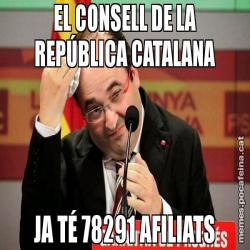 EL CONSELL DE LA REPÚBLICA CATALANA JA TÉ 78291 AFILIATS