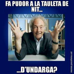 FA PUDOR A LA TAULETA DE NIT... ...D'UNDARGA?