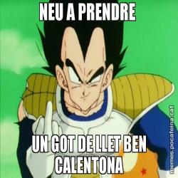 NEU A PRENDRE  UN GOT DE LLET BEN CALENTONA