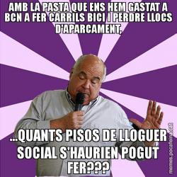 AMB LA PASTA QUE ENS HEM GASTAT A BCN A FER CARRILS BICI I PERDRE LLOCS D'APARCAMENT, ...QUANTS PISOS DE LLOGUER SOCIAL S'HAURIEN POGUT FER???