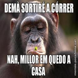 DEMÀ SORTIRÉ A CÓRRER NAH, MILLOR EM QUEDO A CASA
