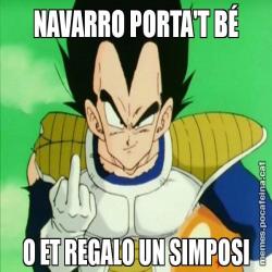 NAVARRO PORTA'T BÉ O ET REGALO UN SIMPOSI