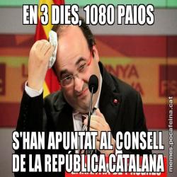 EN 3 DIES, 1080 PAIOS S'HAN APUNTAT AL CONSELL DE LA REPÚBLICA CATALANA