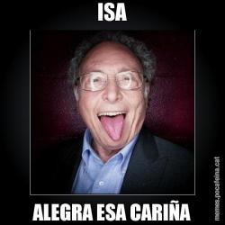 ISA ALEGRA ESA CARIÑA