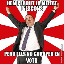HEM PERDUT LA MEITAT D'ESCONS PERÒ ELLS NO GUANYEN EN VOTS