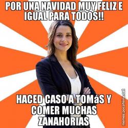 POR UNA NAVIDAD MUY FELIZ E IGUAL PARA TODOS!! HACED CASO A TOMáS Y COMER MUCHAS ZANAHORIAS