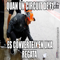 QUAN UN CIRCUIT DE F1 ES CONVERTEIX EN UNA REGATA