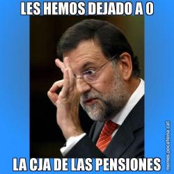 LES HEMOS DEJADO A 0 LA CJA DE LAS PENSIONES