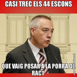 CASI TREC ELS 44 ESCONS QUE VAIG POSAR A LA PORRA DE RAC1