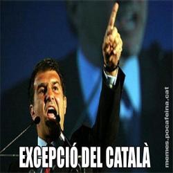 EXCEPCIÓ DEL CATALÀ