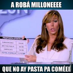 A ROBÁ MILLONEEEE QUE NO AY PASTA PA COMÉEE