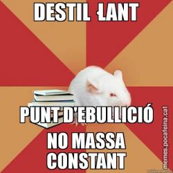 DESTIL·LANT PUNT D'EBULLICIÓ NO MASSA CONSTANT