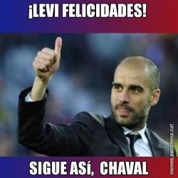 ¡LEVI FELICIDADES!  SIGUE ASí,  CHAVAL