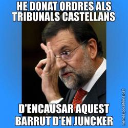 HE DONAT ORDRES ALS TRIBUNALS CASTELLANS D'ENCAUSAR AQUEST BARRUT D'EN JUNCKER